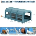 thumbnail image 2 of Inflatable Paint Booth, 26x15x11FT Inflatable Spray Booth Tent with 550W+750W Blower and Air Filter System, Portable Paint Booths for Car Part Motorcycle Workstation Furniture, 2 of 7