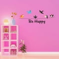 thumbnail image 3 of Children Be Happy Beautiful Cartoon Wall Decal Decoration Pleased Happy Motivational Quote Wall Design Lasts Years and Easily Removable - Size: 30 In(W) x 12 In(H), 3 of 5