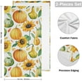 thumbnail image 2 of Pumpkin Sunflower Fall 2 PCS Hand Towels for Bathroom, Autumn Melon Harvest Kitchen Towel Ultra Soft and Absorbent Decorative Fingertip Face Bath Towels for Spa & Hotel, 28.3"x 14.4", 2 of 5