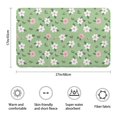thumbnail image 3 of Pioneer Flower Floral Print Pattern Bathroom Rugs Mat, Non Slip Microfiber Bathroom Rug with Rubber Backing, Soft Mats for Bathroom Floor Tub Shower, 17"x27", 3 of 5
