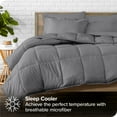 Bare Home Comforter Complete 5Piece Twin XL Gray BedinaBag with