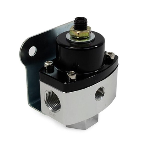 BILLET ALUMINUM FUEL PRESSURE REGULATOR | 5-12 PSI | 3/8" NPT | BLACK
