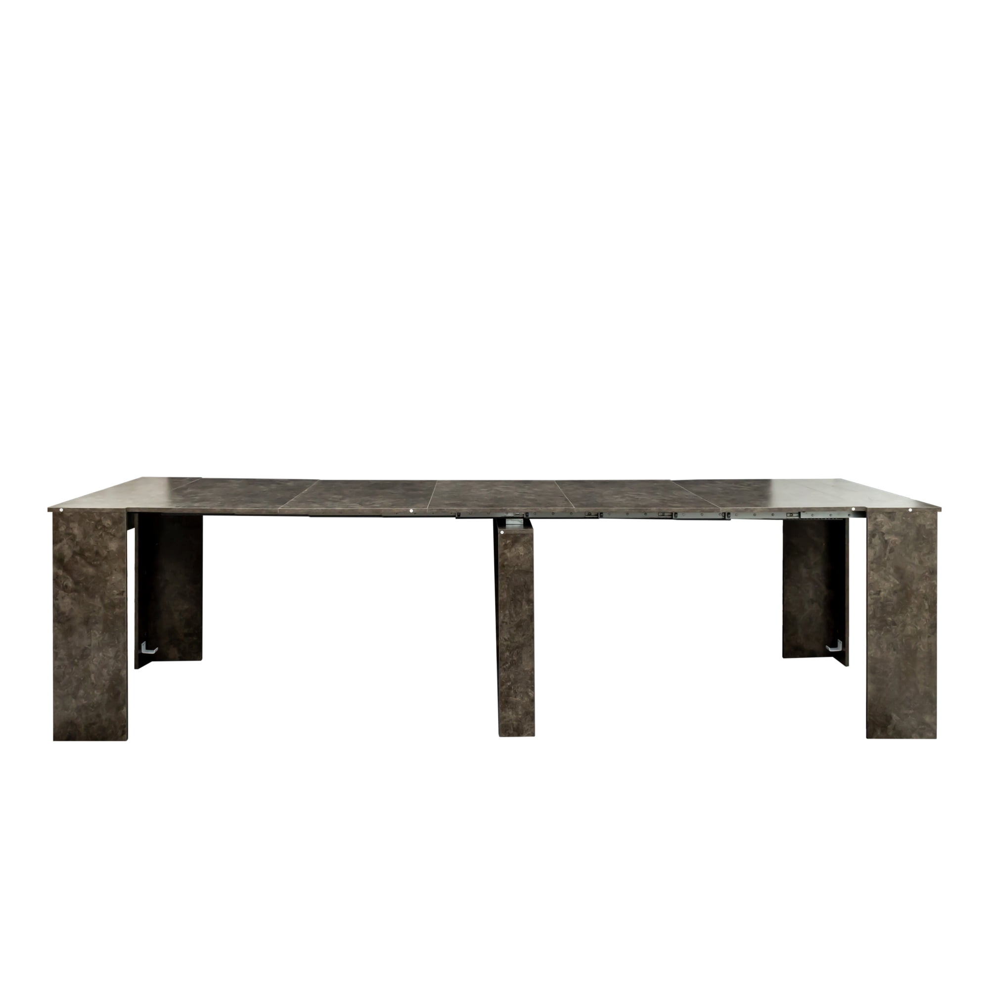 Aukfa 9FT Dining Table for 6-12 Person,Extendable Dining Table for Kitchen,Dining Room - Marble
