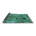 thumbnail image 2 of Ahgly Company Indoor Rectangle Patchwork Light Blue Transitional Area Rugs, 2' x 4', 2 of 4