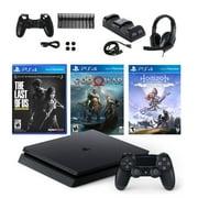 Playstation 4 Slim with The Last of Us, God of War, Horizon: Zero Dawn, and Accessories Kit