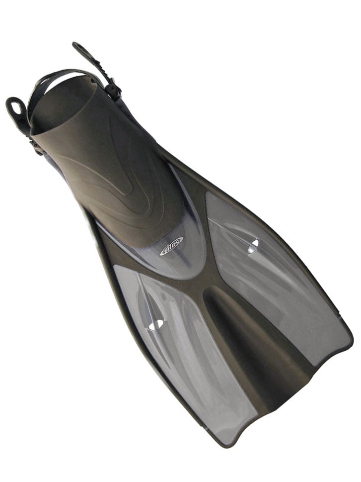 Tilos Getaway Snorkeling Fins for Wider Feet S/M Titanium