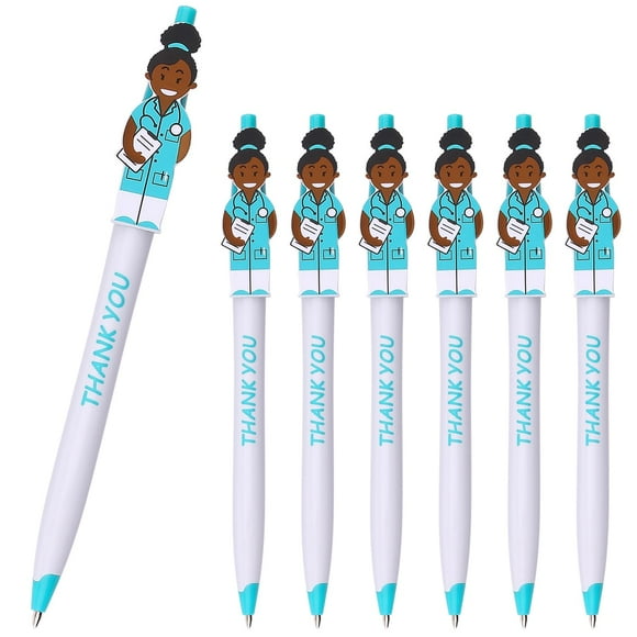 Sikao Cute Doctor Pens Thank You Caring Gifts for Doctors Medical Staff Assistants Healthcare Workers Women Coworkers Pharmacy (Blue 36-Pack)