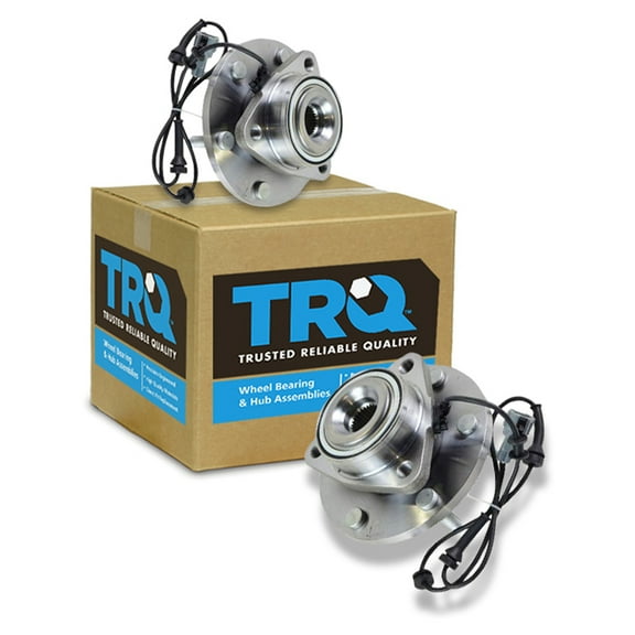 TRQ Front Wheel Hubs & Bearings Pair Set for Nissan Armada Titan Pathfinder QX56 BHA53516 Fits select: 2004-2007 INFINITI QX56