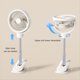 thumbnail image 4 of Ventilador de Escritorio con Clip, Ventilador de Piso Telescópico Portátil, 4 Velocidades con Luz LED, Ventilador de Escritorio Oscilante con Clip, Recargable por USB, 4 of 5