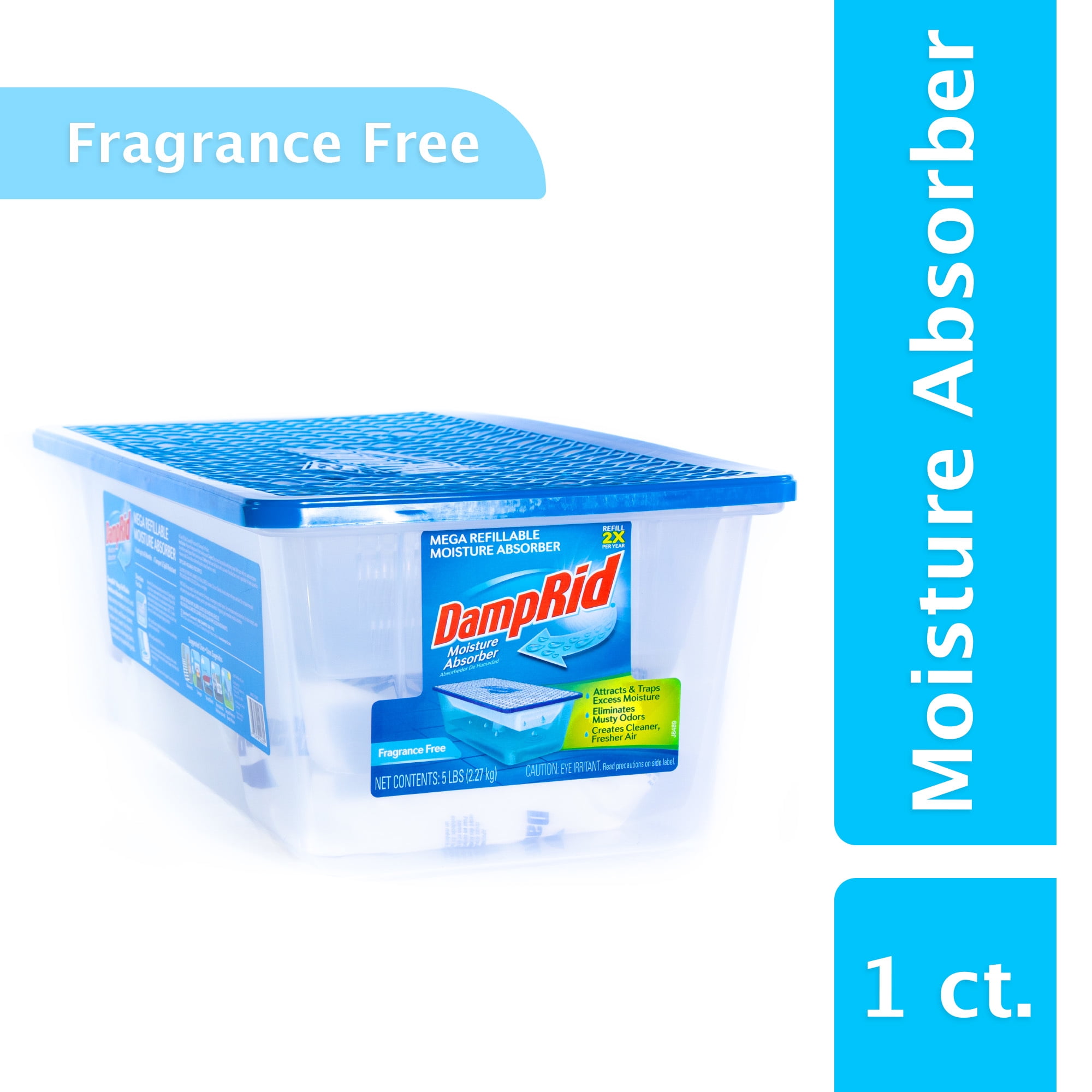 DampRid Refillable Mega Moisture Absorber Fragrance Free; 5 LB