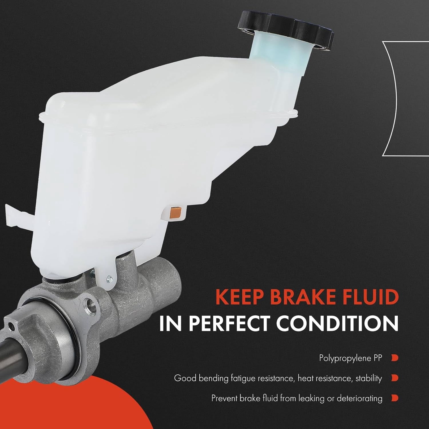 A-Premium Brake Master Cylinder Compatible with Kia, Dodge and Hyundai Vehicles - Forte 2014-2018, Journey 2013/2015-2017, Veloster 2012-2017, Forte Koup 2013-2017, Forte5 2013-2018 - # 58510A7200
