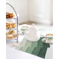 thumbnail image 4 of Turquoise Ombre Kitchen Dish Towels for Drying Dishes Set of 4, Farmhouse Vintage Wooden Striped Waffle Weave Microfiber Hand Tea Bathroom Towels Quick Dry & Absorbent Towel 12x12, 4 of 7