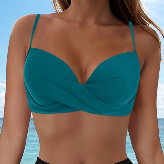 Bikinis Set Women Swim Bikini Top High Neck Bathing Suit Top Swimwear for Beach Home Leisure Use