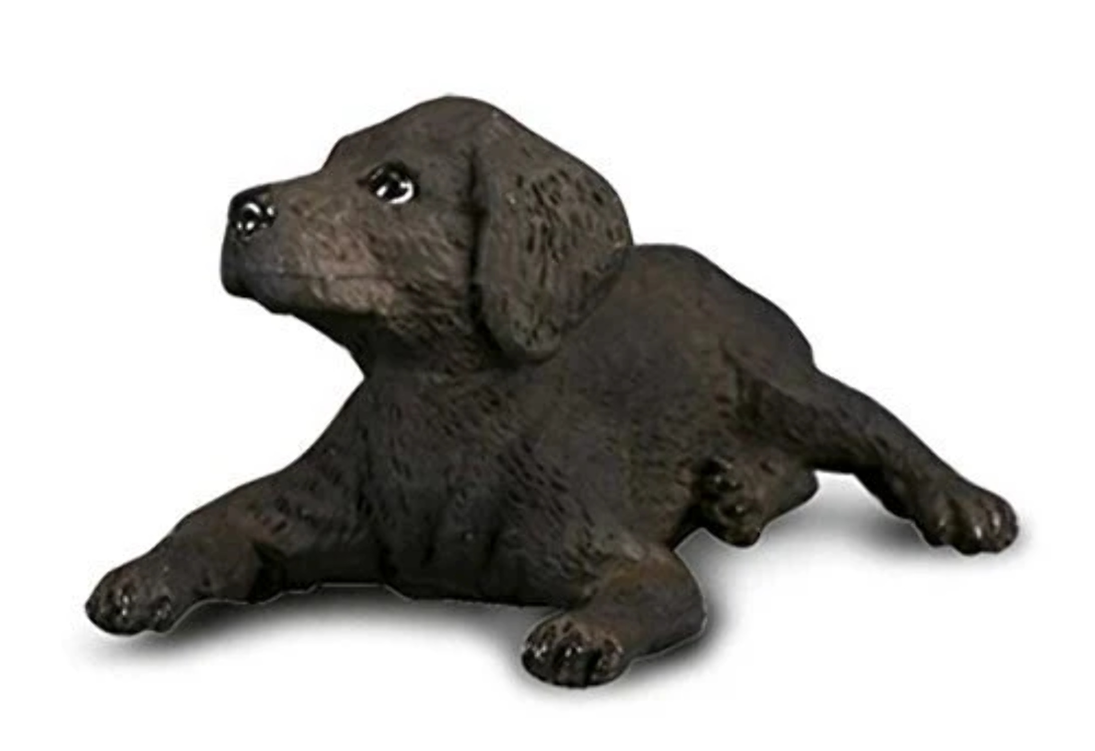 Miniature black lab figurine best sale