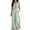 Green, variant on Costeam Womens Sleeveless Collared V Neck Full Length Jumpsuit Dual Side Slip Pockets Drawstring Cinched Elastic High Waist Lightweight Flowey Wide Leg One Piece Casual Outfit