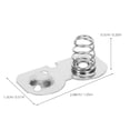 thumbnail image 4 of Shisuyan 10pcs Battery Springs Aa Battery Negative To Positive Conversion Spring Contact Semicircle Nickel Plate For Remote Controls Toys Scales And Electronics, 4 of 8