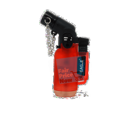 Windproof Butane Jet Lighter - Eagle Red Jet Torch Flame Windproof Butane Refillable Lighter