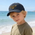 thumbnail image 2 of Krdevn Yellow Dinosaur Embroidery Washed Kids Baseball Cap Soft Adjustable Casual Outdoor Sun Hat for Toddler Boys Girls, 2 of 5