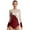 Burgundy, variant on Sparkle Mesh Ballet Dance Leotard for Women Long Sleeves Gymnastics Workout Fitness Bodysuit Burgundy S