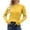 Jaune, variante sur Chandails Classiques en Tricot Torsadé pour Femmes Manches Longues Légers Chandail-Over Doux Habillé Décontracté Automne Basiques Bleu Clair, P