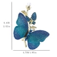 thumbnail image 6 of SmartBy Rhinestone Butterfly Brooch for Women Faux Pearl Butterfly Insect Lapel Pin Sparkly Animal Jewelry for Suits Hats Accessory, 6 of 7