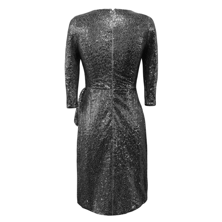 dark grey glitter dress Alice Mini Dress main image 1