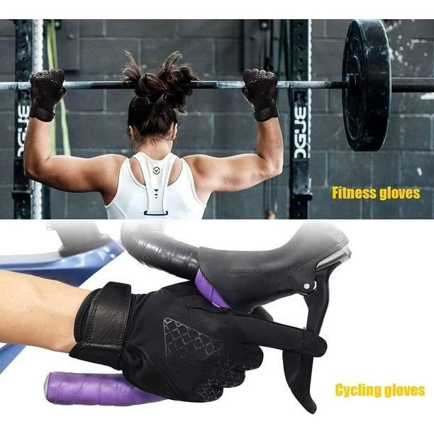 Gants De Musculation Homme/femme – Respirants, Antidérapants, Noir – Pour Fitness, Vélo, Randonnée