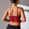 thumbnail image 3 of DAFPZW Lace Cami for Women,Sexy Bralette Crop Top V Neck Bustier Top Adjustable Spaghetti Strap Going Out Lingerie Outfits, 3 of 6