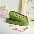 thumbnail image 5 of TAIMY Velvet Jewelry Box, Travel  Ring Organizer, Compact Portable Jewelry Case，The Perfect Gift for Your Daughter, Girlfriend, or Mom  (green), 5 of 7