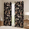 thumbnail image 2 of jejeloiu Cute Opossum Blackout Curtains Set of 2 (52x84 Each),Kawaii Rustic Floral Window Curtains,Gray Black Curtains and Drapes For Girls Boys,Luxury Bedroom Decor, 2 of 6