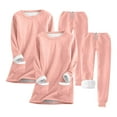 thumbnail image 2 of Diufon 2 Pc Women's Fleece Outfits Long Sleeve Sweatshirts Elastic Waist Drawstring Pants Warm Sets, 2 of 3