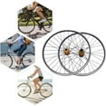 thumbnail image 3 of 29 Inch Wheelset, Mountain Bike Wheelse, Aluminium Alloy Quick Release Front Rear Black Bike Suitable 7-12 Speed Cassette, Rim Double 6-Hole Disc Brake MTB Wheelset, 3 of 17
