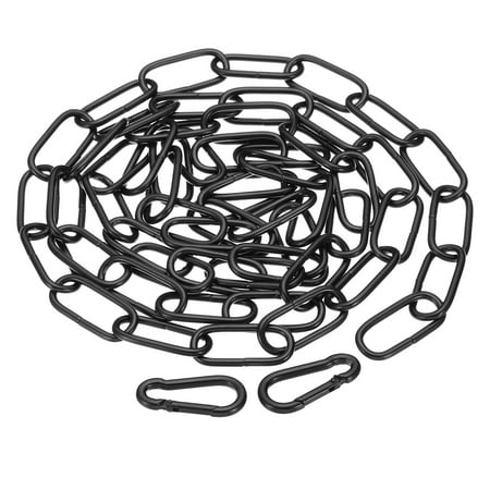

Uxcell 6 Feet Black Finish Lighting Hanging Chain Metal Looping Chain for Hanging Plant Pendant Chandelier Light Fixture