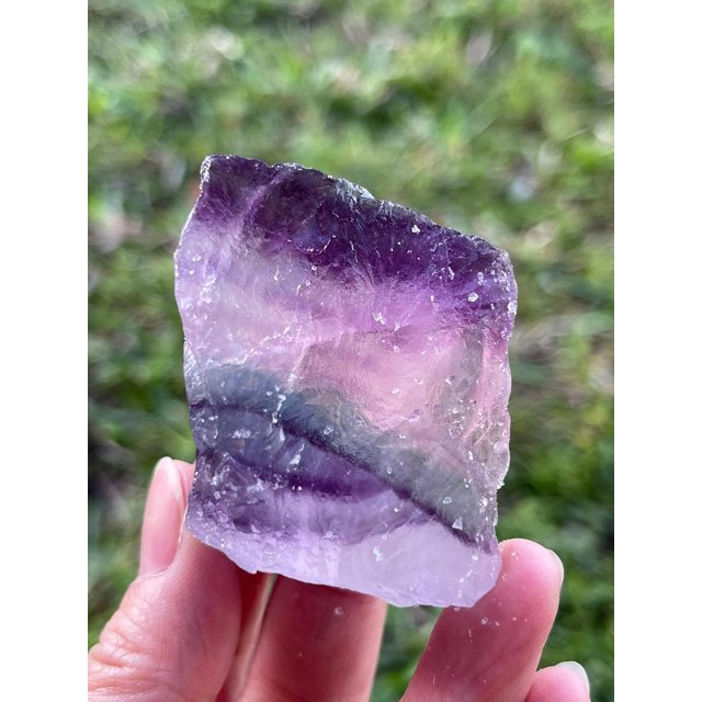 GAF TREASURES Large Raw Rainbow Fluorite, Natural Rainbow Fluorite Stone, Natural Rough Rainbow Fluorite, Rainbow Fluorite Healing Rough Crystal (Rainbow Fluorite, 1 Piece)
