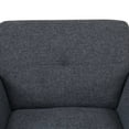 thumbnail image 3 of Mid Century Modern Sofa Couch 3 Seater Couches Chair with Metal Leg for Living Room Furniture, Black Grey, 3 of 5