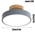 thumbnail image 5 of Nordic LED Ceiling Lamp Macaron Saving Ceiling Light Round Easy to Install Lighting Fixture Flat Light for The Corridor Corridor Living Room, 5 of 7