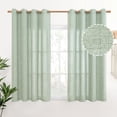 thumbnail image 1 of Natural Linen Curtains Long for Living Room Bedroom Groet Top Light Filtering Privacy Linen Textu Window Semi Sheer Drapes Panels x Natural, 1 of 7