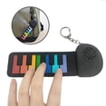 thumbnail image 2 of Light weight Foldable Silicone Electronic Piano Hand Roll Desktop Practice Instrument For Beginners Outdoor Use Multicolor, 2 of 4