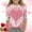 Pink, variant on OGLCCG Girls Heart Printed 3/4 Sleeve Tops Loose Crewneck Tunic Pullover Tops Dressy Casual Cute Lightweight Valentines Shirts for Teens 3-12 Years