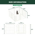 thumbnail image 3 of FXW Homeplus Unleashed Indoor Dog Playpen - Stress-Free and Safe Play, Heavy Duty 24 Inch 8 Panels Dog Pen for Puppy and Small Dogs, White│Patented, 3 of 7
