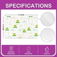 thumbnail image 4 of Cartoon Rainbow Frog Placemats for Dining Table 18"x12" Pack of 4 Cute Animals Indoor Outdoor Kitchen Dinner Party Decor Table Mats Sun Pattern White Washable Decoration Table Mats Placemat, 4 of 4