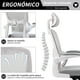 thumbnail image 5 of Silla Oficina de Respaldo Alto Ergonómica, Color Gris, para Hogar u Oficina HOMEMAKE FURNITURE Moderno, 5 of 7
