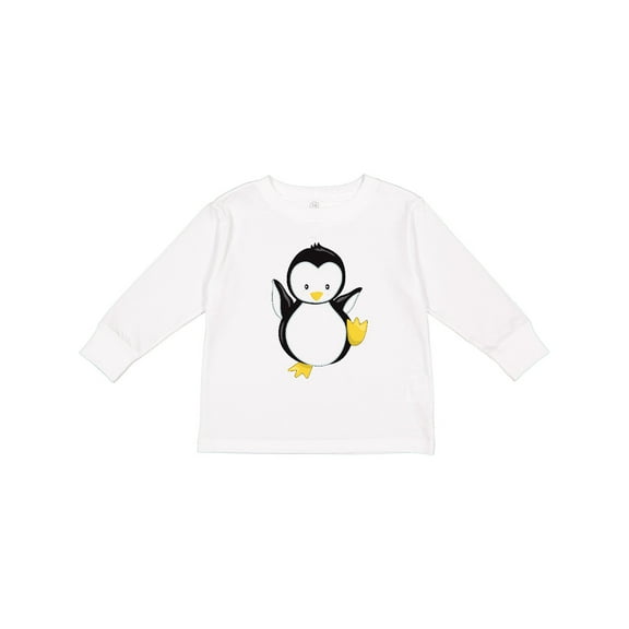 Inktastic Penguin Boys or Girls Long Sleeve Toddler T-Shirt