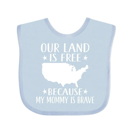 

Inktastic Military Mommy for Son Daughter Gift Baby Boy or Baby Girl Bib