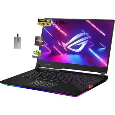 ASUS ROG Strix Scar 15 15.6" 300Hz IPS Type FHD Gaming Laptop, AMD Ryzen 9 5900HX, 32GB RAM, 2TB PCIe SSD, RGB Backlit Keyboard, GeForce RTX 3080, Win 10 Pro, Gray, Hotface 32GB USB Card