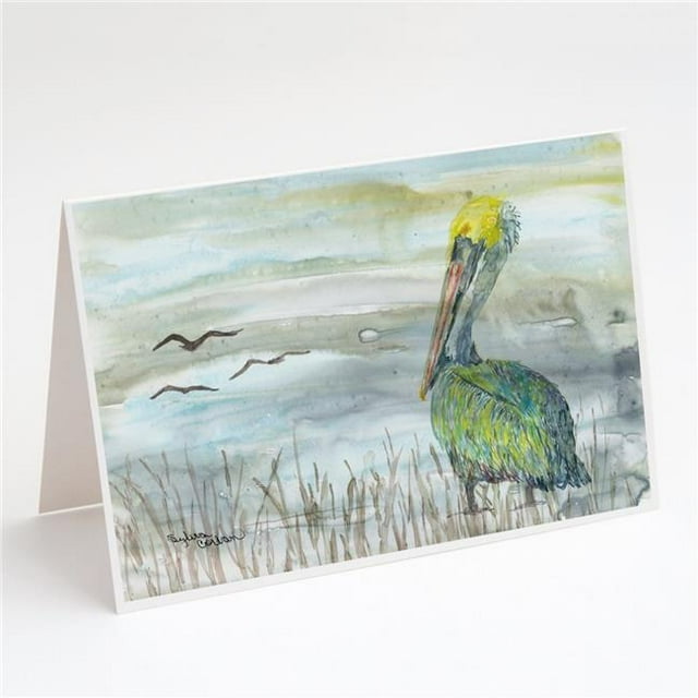 Pelican Cartes de Vœux Aquarelle & Enveloppes - Lot de 8