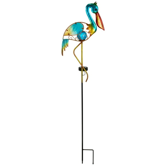 Northlight Solar Lighted Pelican Outdoor Garden Stake - 37.5"