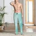thumbnail image 2 of Naloa Blue Marble Pajama Pants Men, PJ Bottoms, Sleep & Lounge Pants-XX-Large, 2 of 6