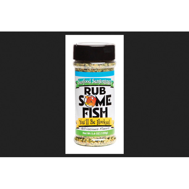 Rub Some Fish Seafood BBQ Seasoning 5.6 oz. Bottle