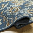 thumbnail image 4 of Hauteloom Fanny Wool Living Room, Bedroom Area Rug - Traditional - Beachhouse, Muted Blue, Slate - 2' x 3', 4 of 8